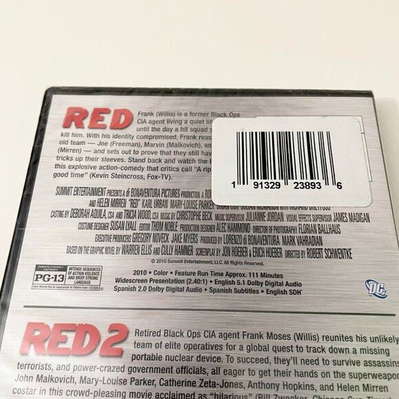 Bruce Willis Double Feature Red Red 2 Morgan Freeman - Picture 5 of 12